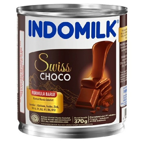 

Susu kental manis Indomilk Choco swiss kaleng 370gr