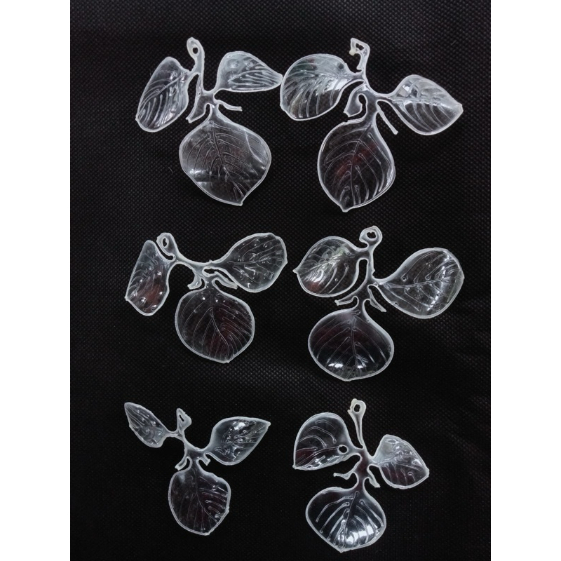 Kerajinan Daun 3 dari limbah botol plastik (Saga Craft) 10 pcs