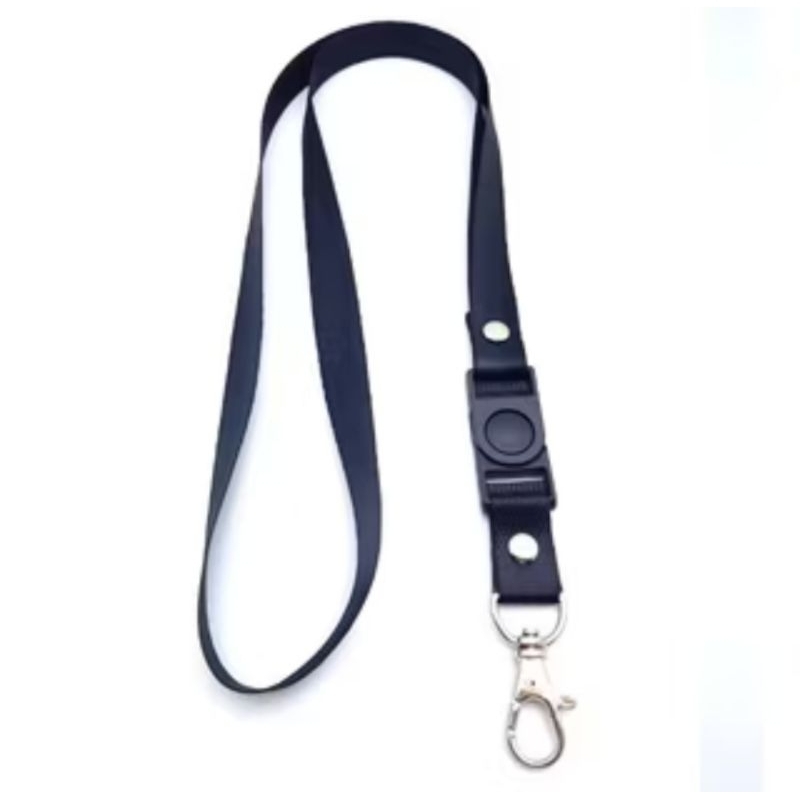 

lanyard hitam 2 cm polyester tahan air