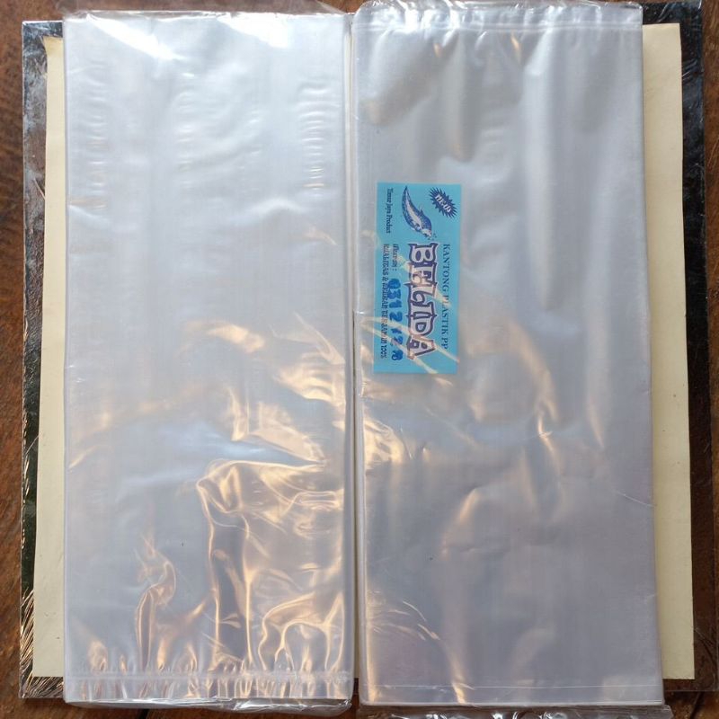Plastik PP Belida Ketebalan 03 Ukuran 12×28 berat 250 gram