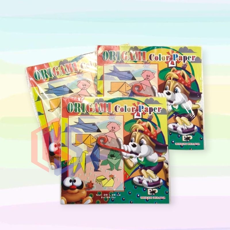 

Kertas Origami/Kertas Lipat Bintang Pelajar (isi 30) 20 x 20 CM