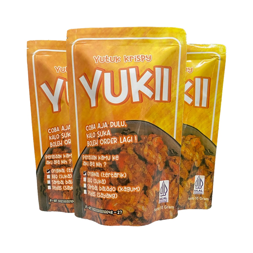 

SEAFOOD CRISPY - YUTUK KRISPII/UNDUR UNDUR LAUT - POUCH 55 GR