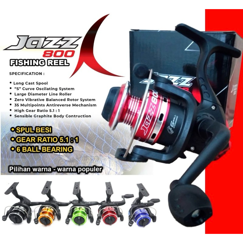 Reel Pancing UTECATE JAZZ 800 IRON SPOOL BESI REEL PANCING MURAH