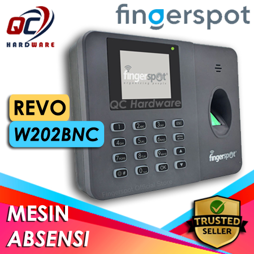 Mesin Absensi Fingerspot Revo W-202BNC Wifi + Battery - Fingerspot Revo W 202 BNC