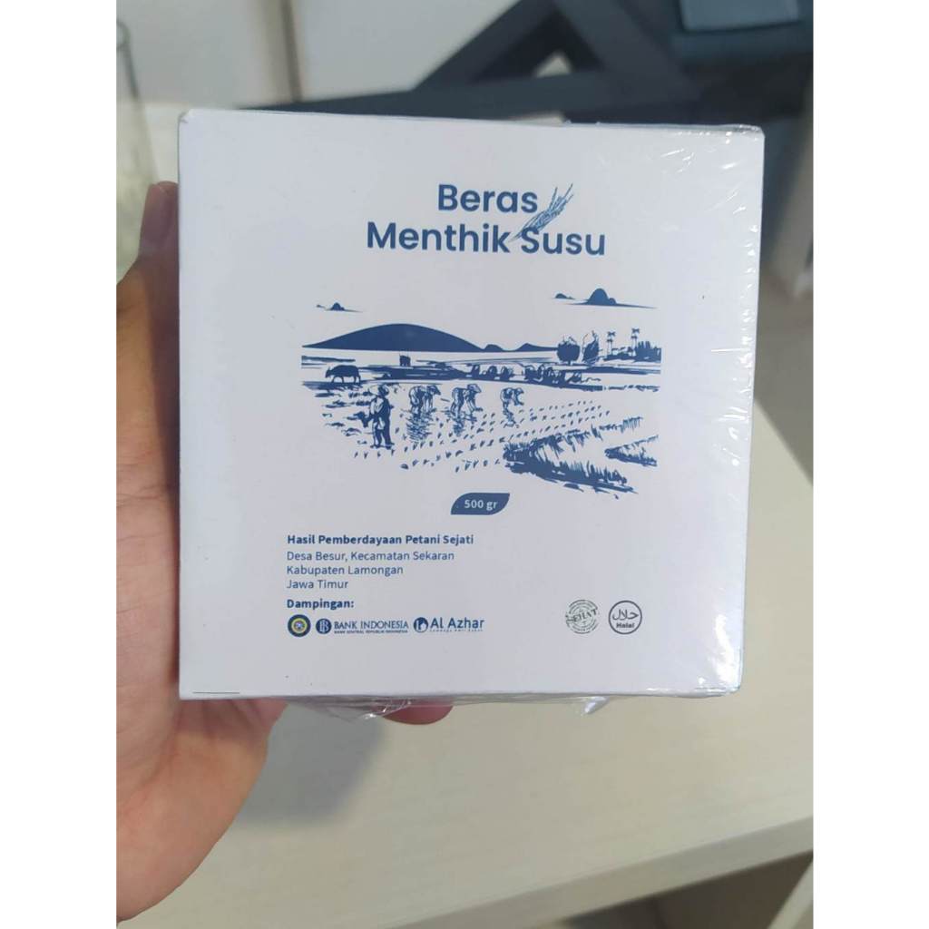 

Beras Putih Menthik Susu Kemasan Setengah Kilo