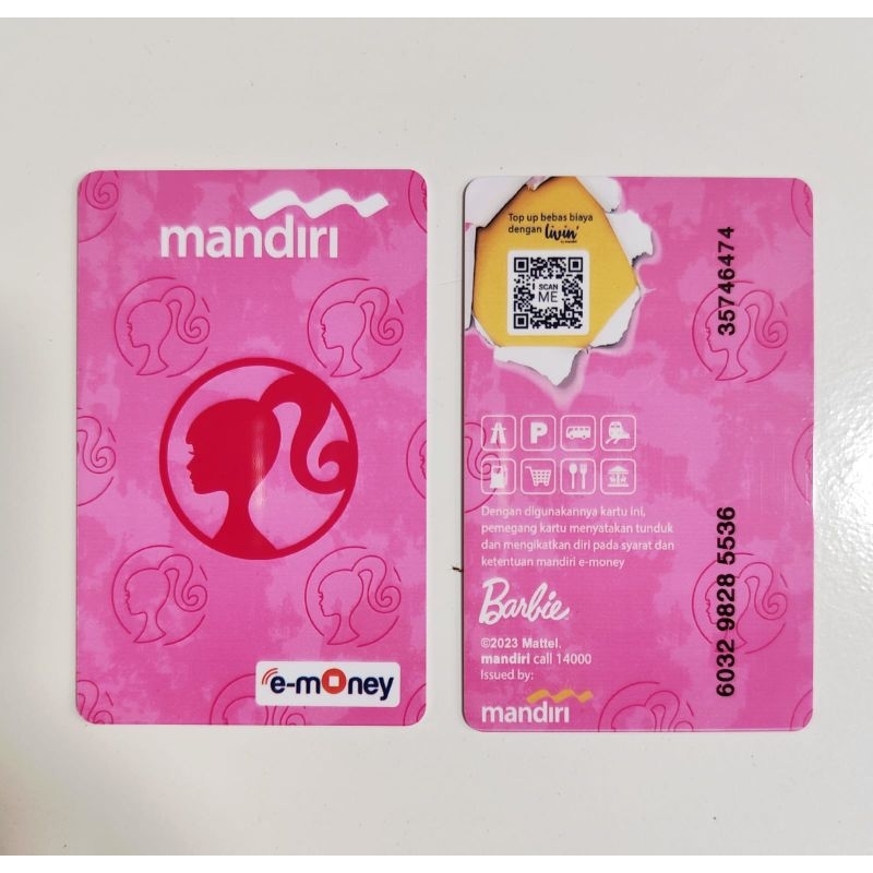 Emoney mandiri Barbie Original