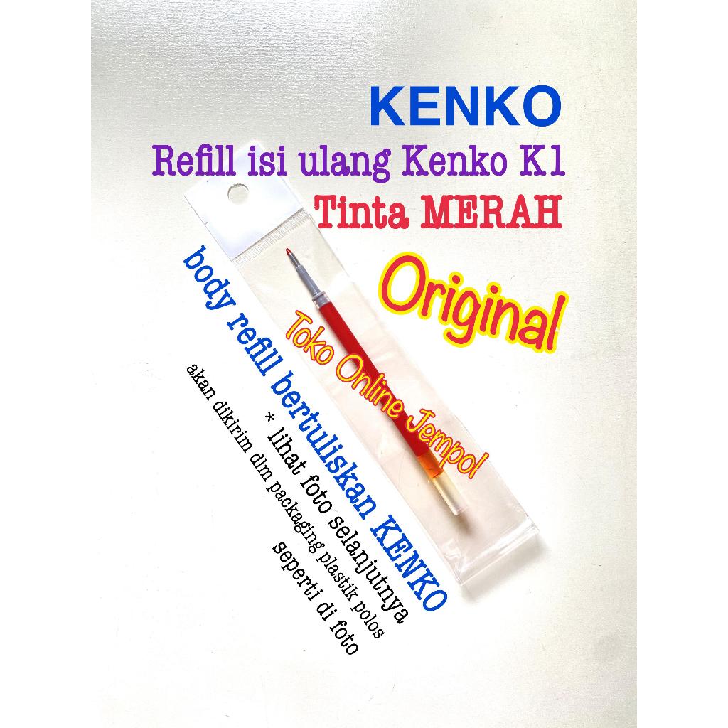

REFILL isi ulang MERAH pulpen KENKO K1 red tinta gel pulpen ATK1611KN