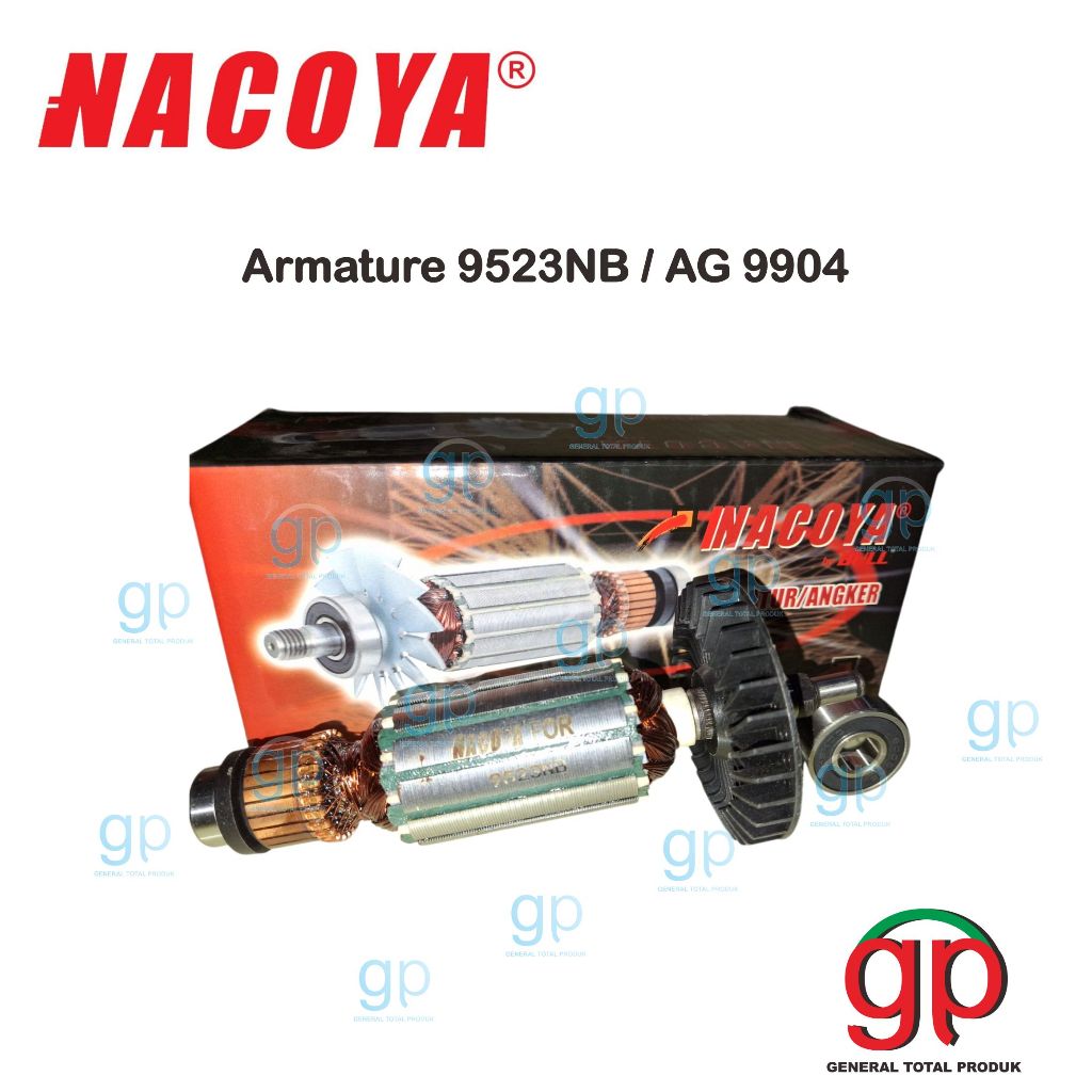 Armature 9523NB / AG9904 NACOYA angker Mesin Grenda 9523 NB Makita / AG 9904 Fujiyama