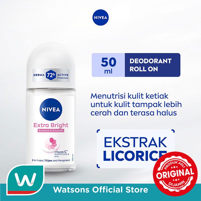 Nivea Deodorant Roll On Extra Brightening 50ml