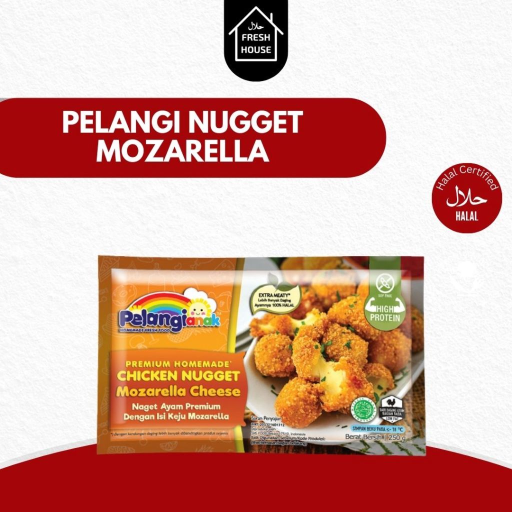 

CHICKEN NUGGET MOZARELLA CHEESE / PELANGI NUGGET PREMIUM