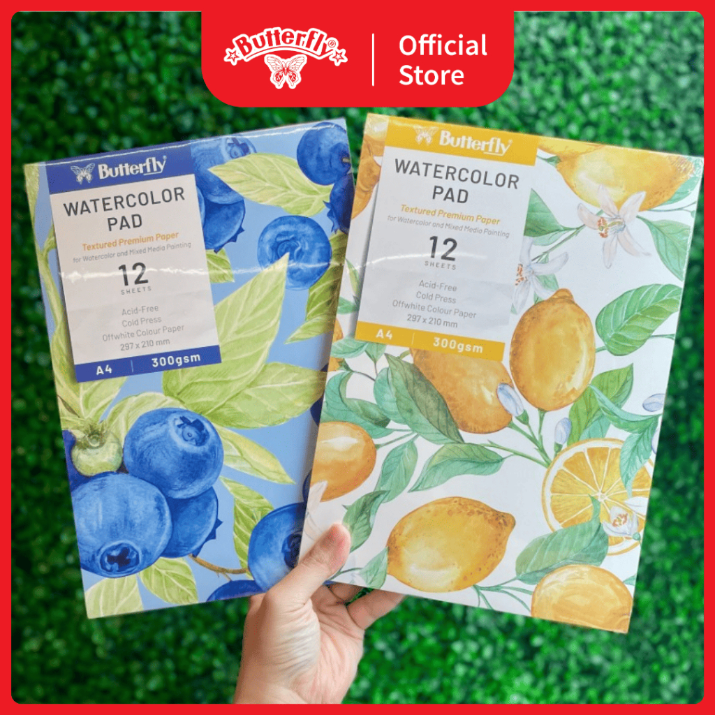 

BUTTERFLY WATERCOLOR PAD / BUKU GAMBAR KHUSUS CAT AIR