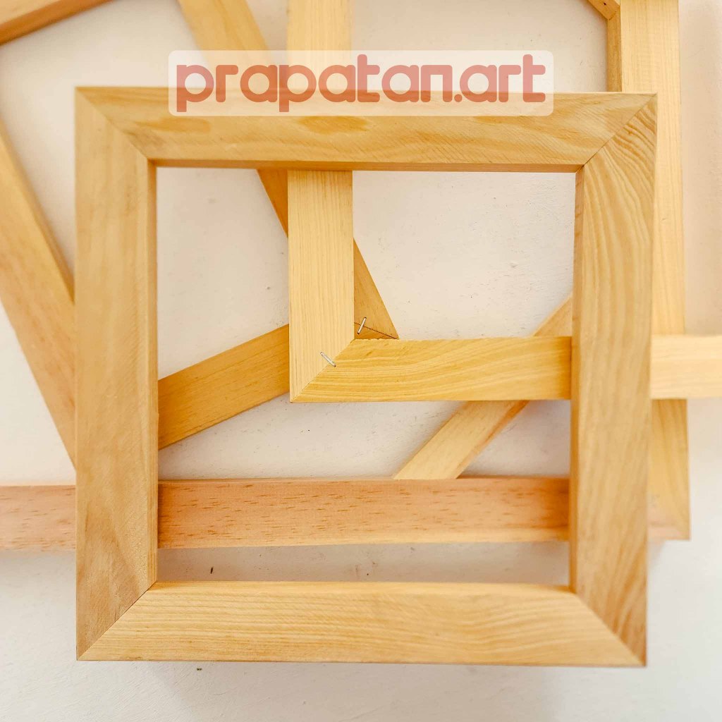 

Spanram Kanvas Lukis 50-100CM | Bingkai Kayu Belakang Kanvas | Canvas Wooden Back Frame