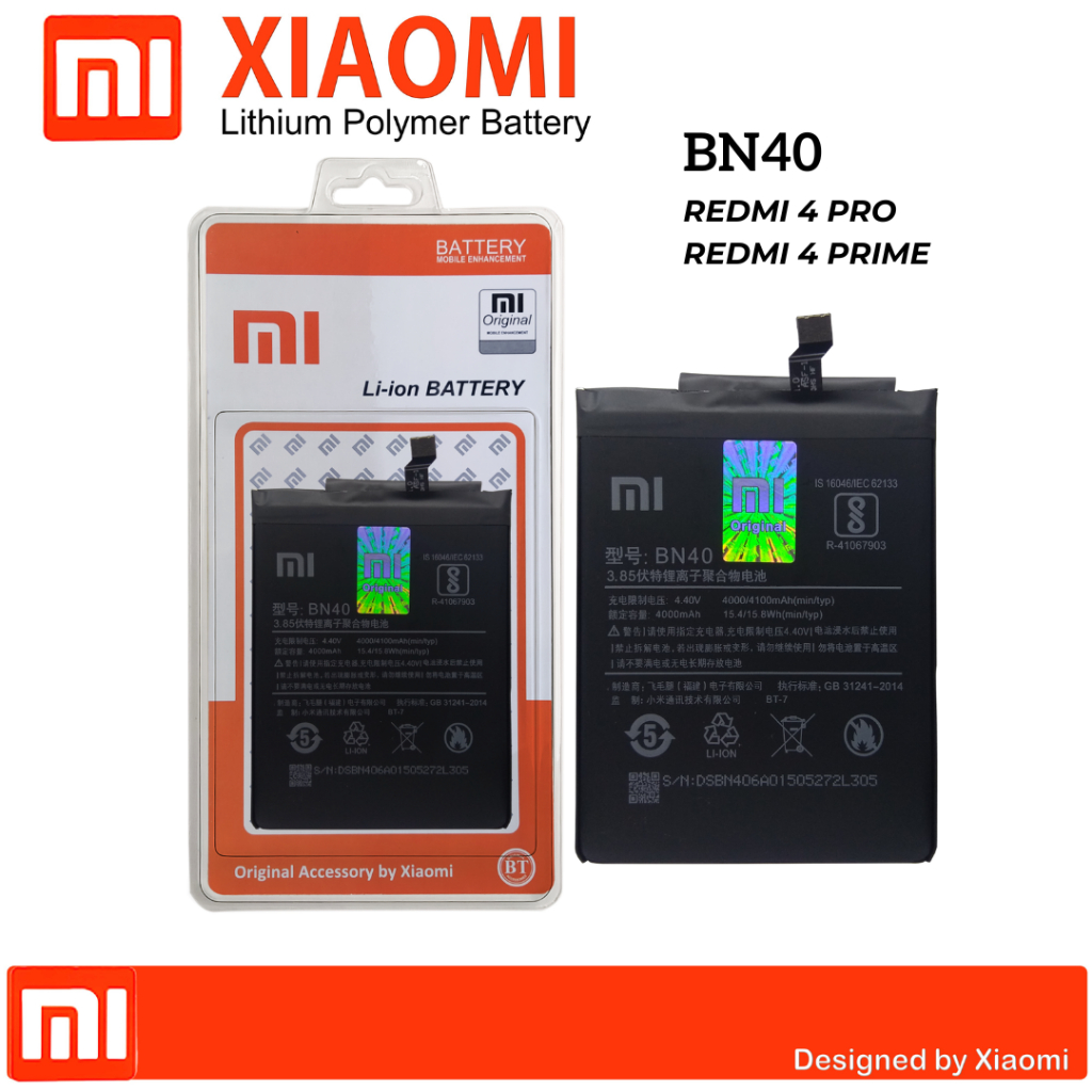 Batre Batrai Baterai BN40 Redmi 4 Pro / Redmi 4 Prime