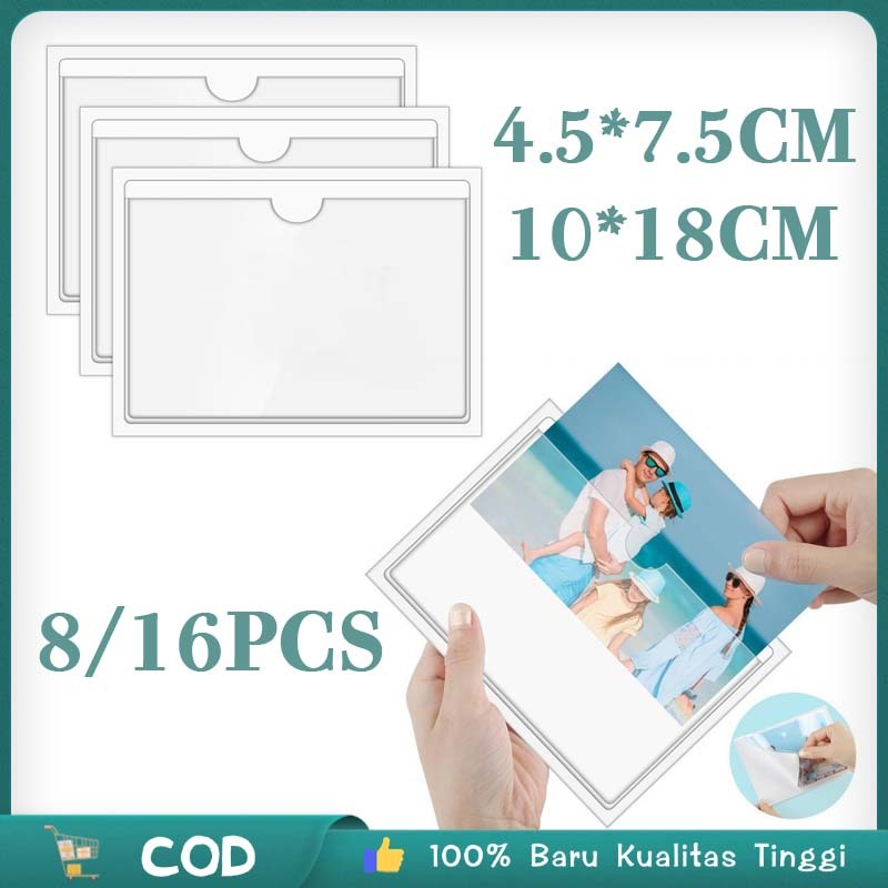 

8pcs/16pcs Holder Label Mika Label Harga Pricetag Self Adhesive Label Holder
