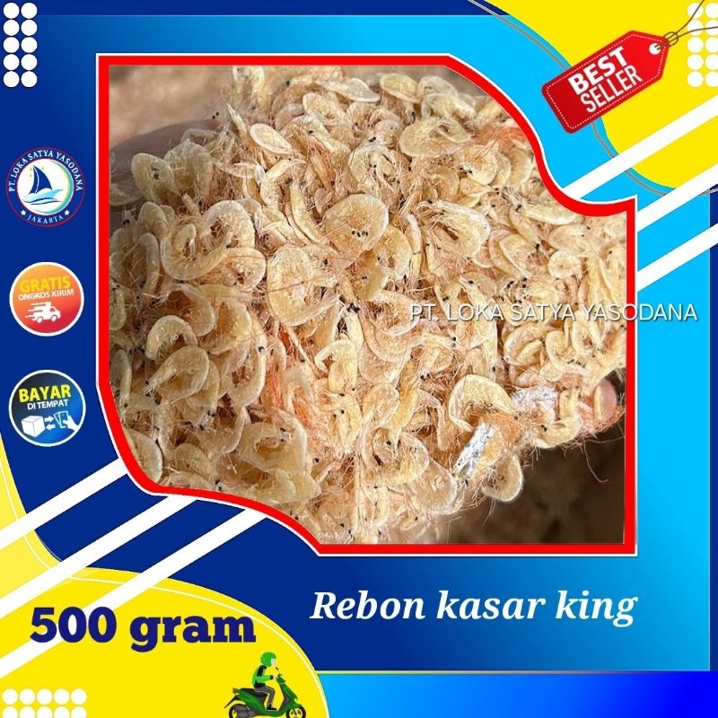 

ikan asin udang rebon kasar super/ hepi kasar 500gram