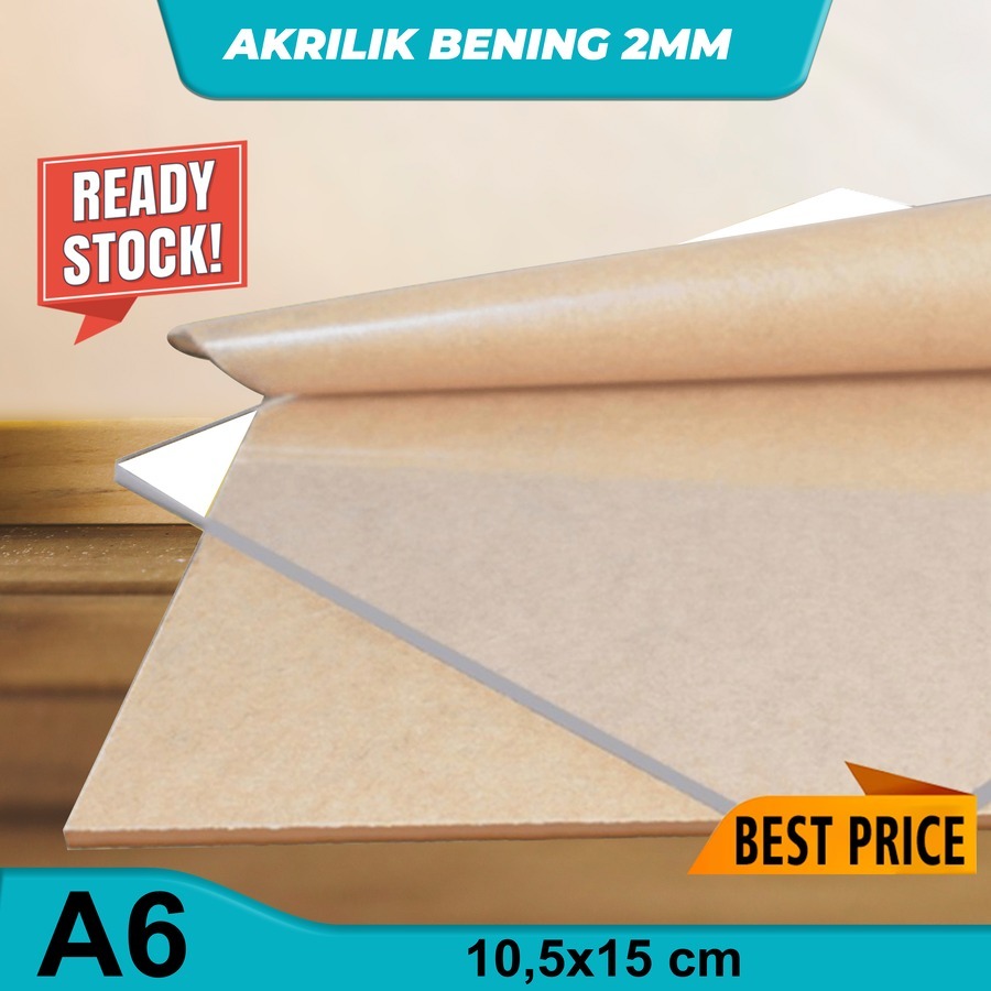 

ACRYLIC BENING / TRANSPARANT 2MM A6 10.5X15CM