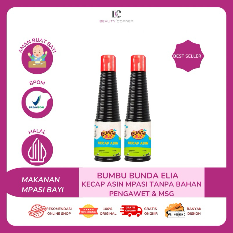 

BUMBU BUNDA ELIA Kecap Asin Tanpa Pengawet 135ml