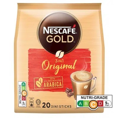 Nescafe Gold 3 in 1 Original with Golden Roasted Arabica