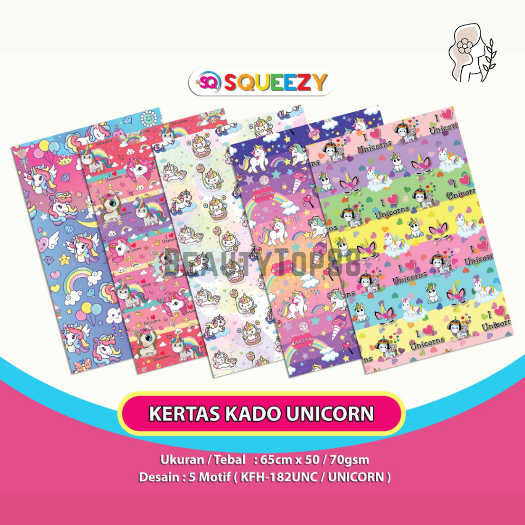 

Kertas Kado Squeezy 10 Lembar 1 Tema / Kertas Bungkus Kado Fancy / Gift Paper Lucu