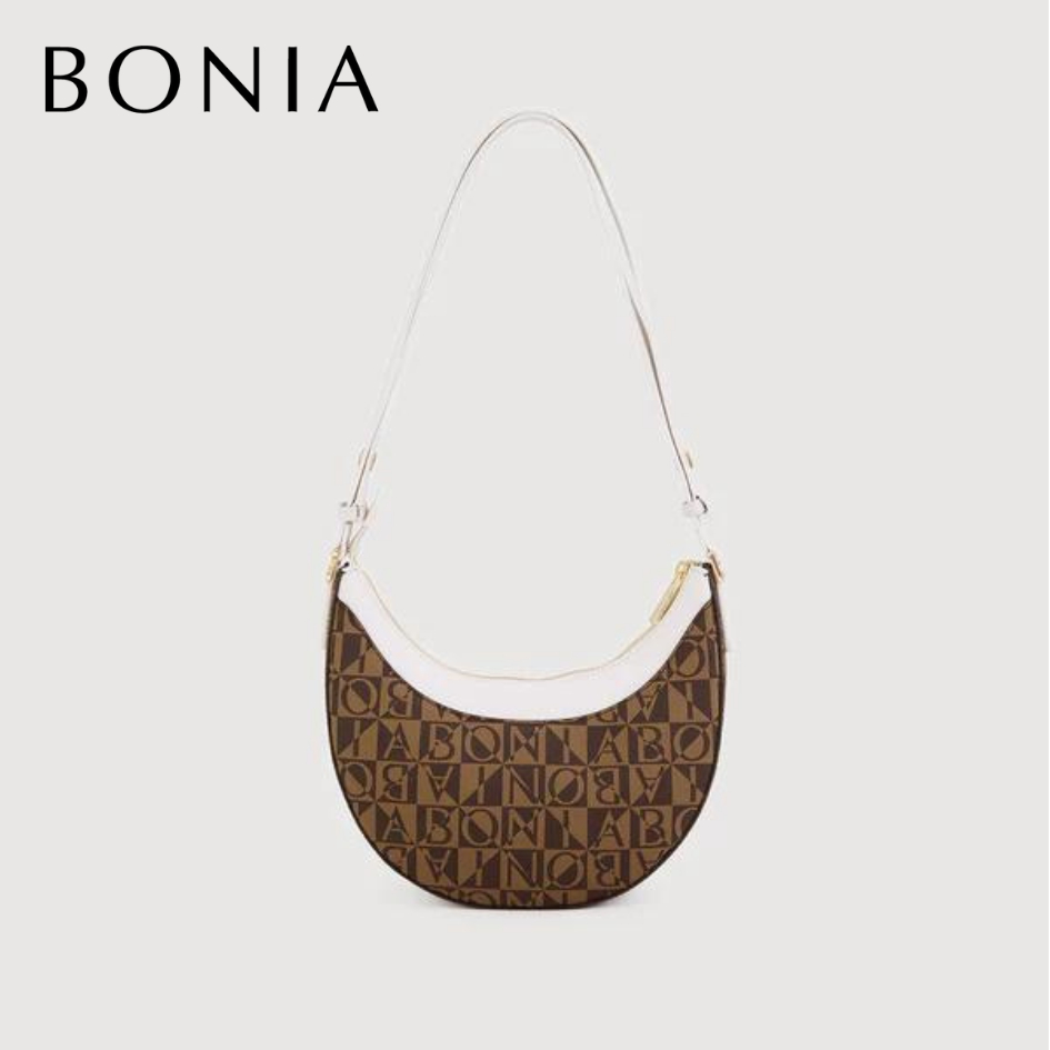 Bonia - Lita Monogram Small Shoulder Bag White