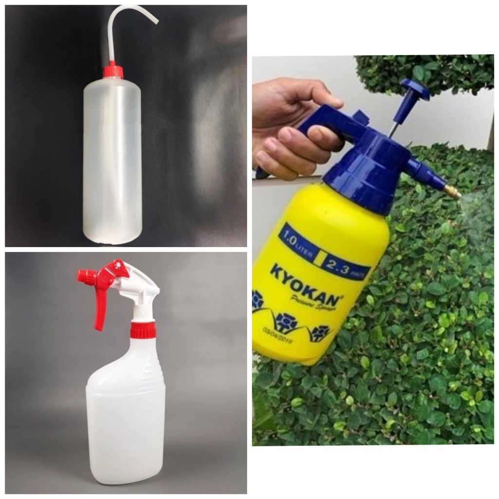 BOTOL SELANG 1 Liter BOTOL SPRAY 1Liter SEMPROTAN POMPA 1L L Sprayer Air Tanaman Spray Desinfektan A