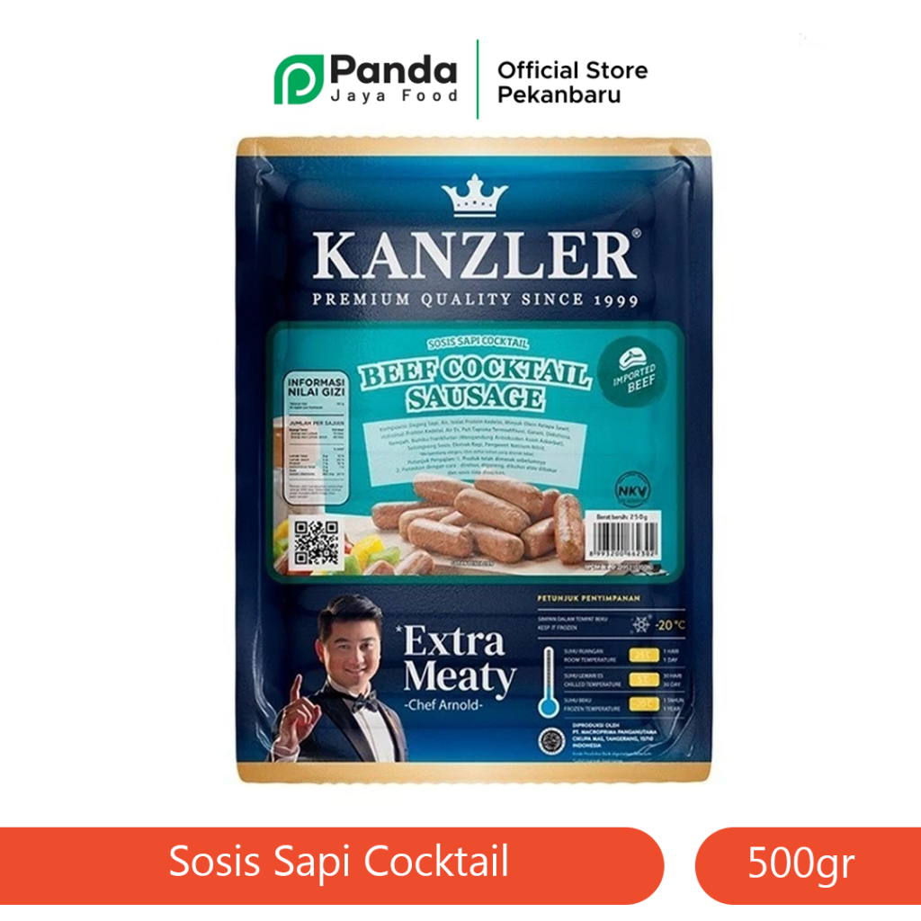 

Kanzler Beef Cocktail Sausage Isi 26 Pcs 500 Gram