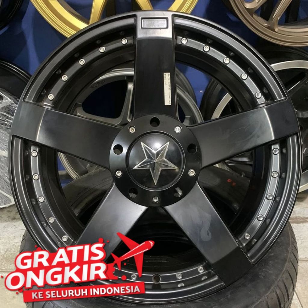 Velg Mobil Avanza Livina Raize Rocky Ring 17 HSR RASTA PCD 4X100/114,3
