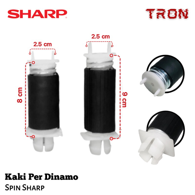 Kaki Dinamo Pengering Sharp Mesin Cuci 2 Tabung Sharp 8 cm - 9 cm