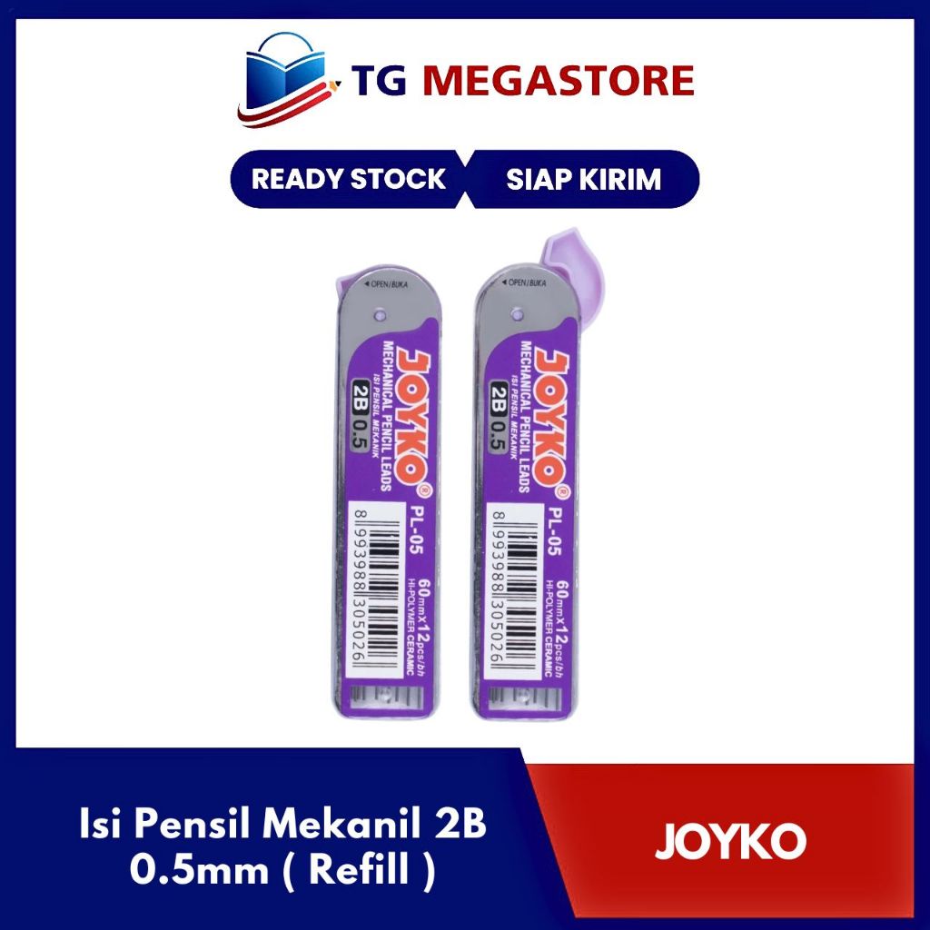 

Isi Pensil Mekanil 2B Joyko 0.5mm ( Refill )
