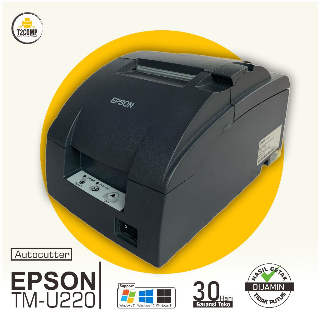 Printer kasir Epson TMU220 / TM-U220 Auto Cutter