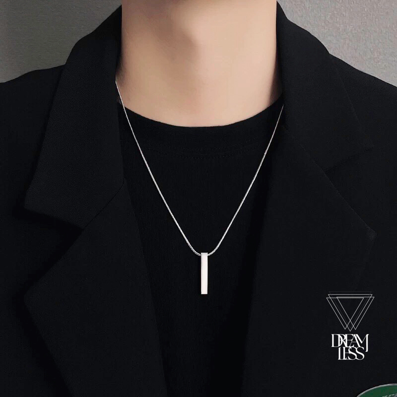 KALUNG TITANIUM LIONTIN BAR PENDANT PRIA & WANITA | ANTI KARAT