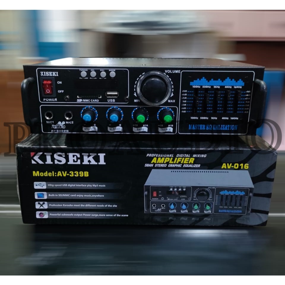 Amplifier Karaoke Digital KISEKI AV 339B / AV399B Amplifier Mini AV 016 / AV016 / AV-016Stereo Graph