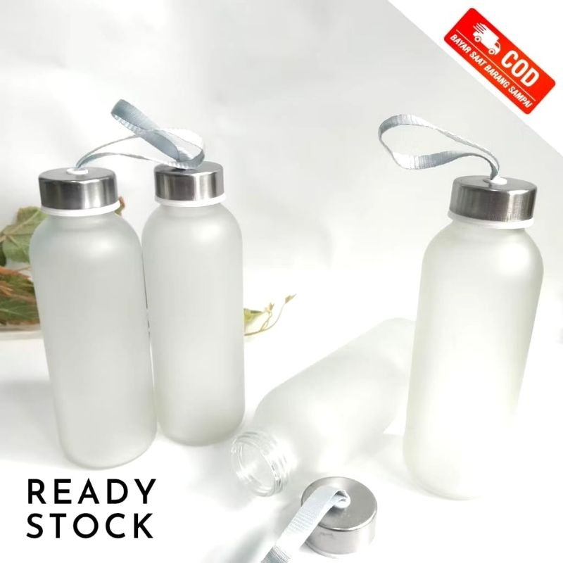 Botol kaca 420 ml Doff botol kaca tumblr botol minum  Botol Doff Souvenir Nikah