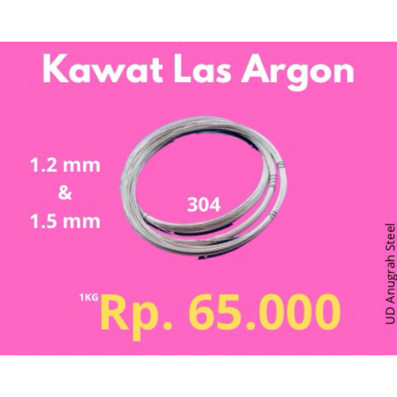 Kawat Las Argon 304 Stainless Steel