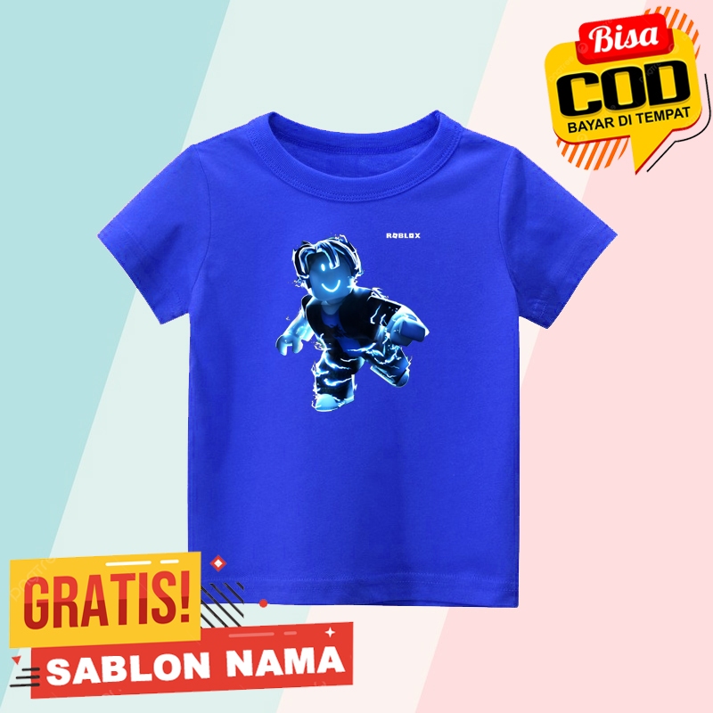 Baju Kaos Anak Roblox Speed / Kaos Anak Laki Laki & Perempuan Custom Nama  Roblox Speed