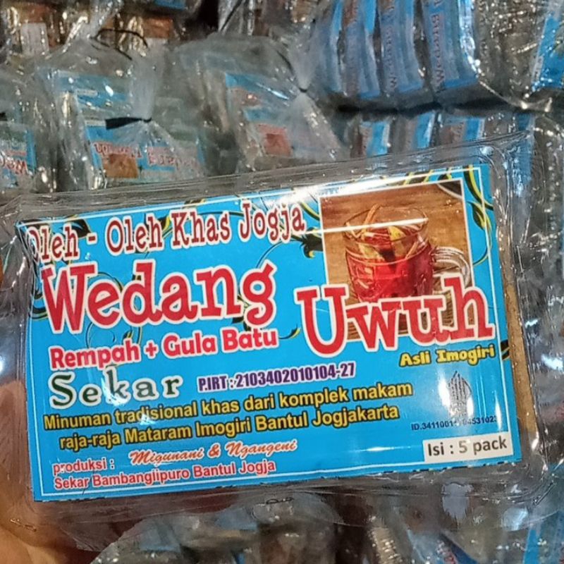 

WEDANG UWUH SEKAR ASLI BANTUL YOGYAKARTA ISI 5 SACHET