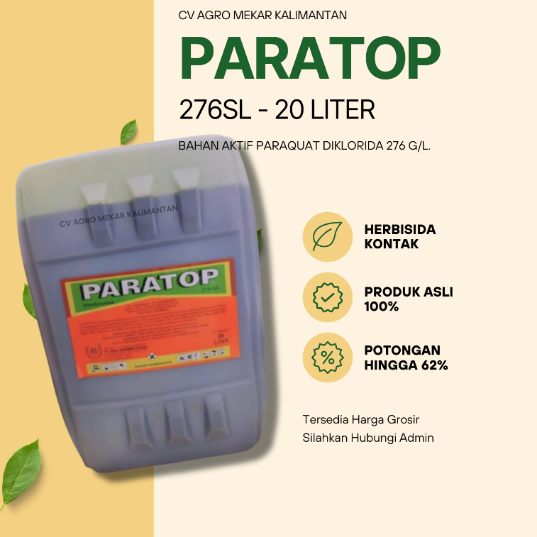 Paratop 276 SL Herbisida Kontak Pembasmi Gulma Rumput 20 Liter ORIGINAL