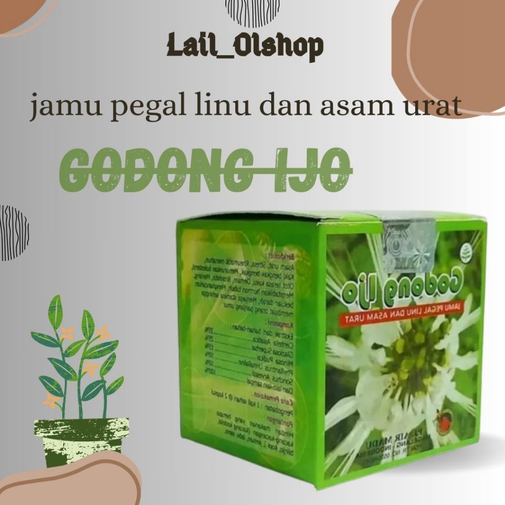

Lariss Go-dongan-ijokap-asam-urat-kolesterol-10sachet-Moulding bisa COD
