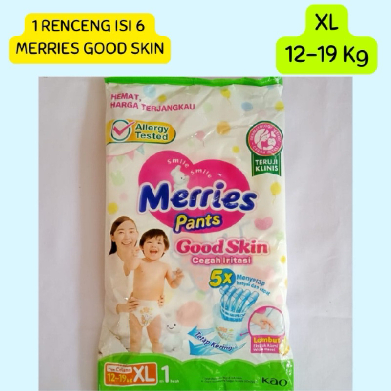 Merries Good Skin Size XL Renceng