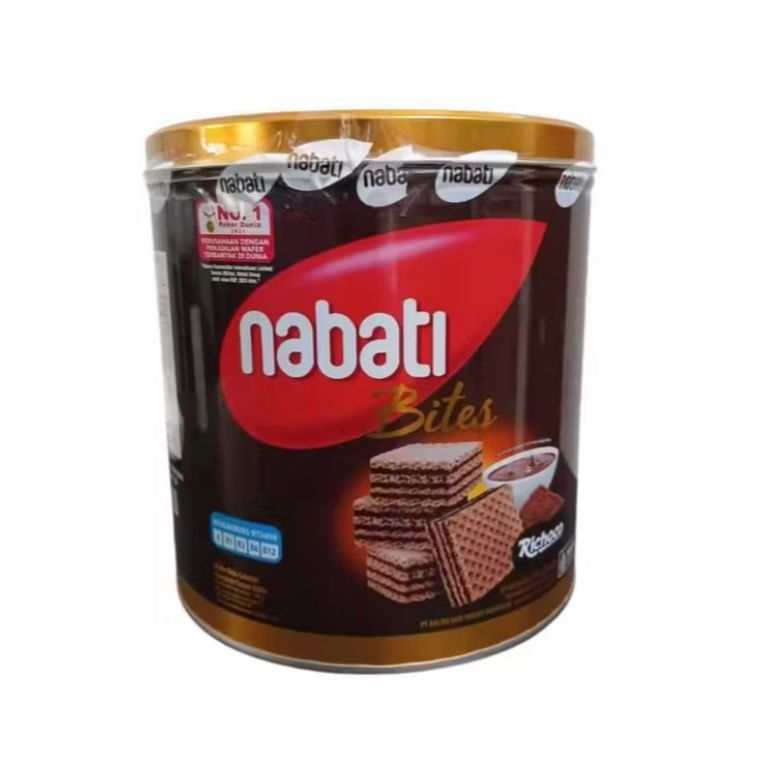 

Nabati bites kaleng wafer coklat isi 6 x 240 g