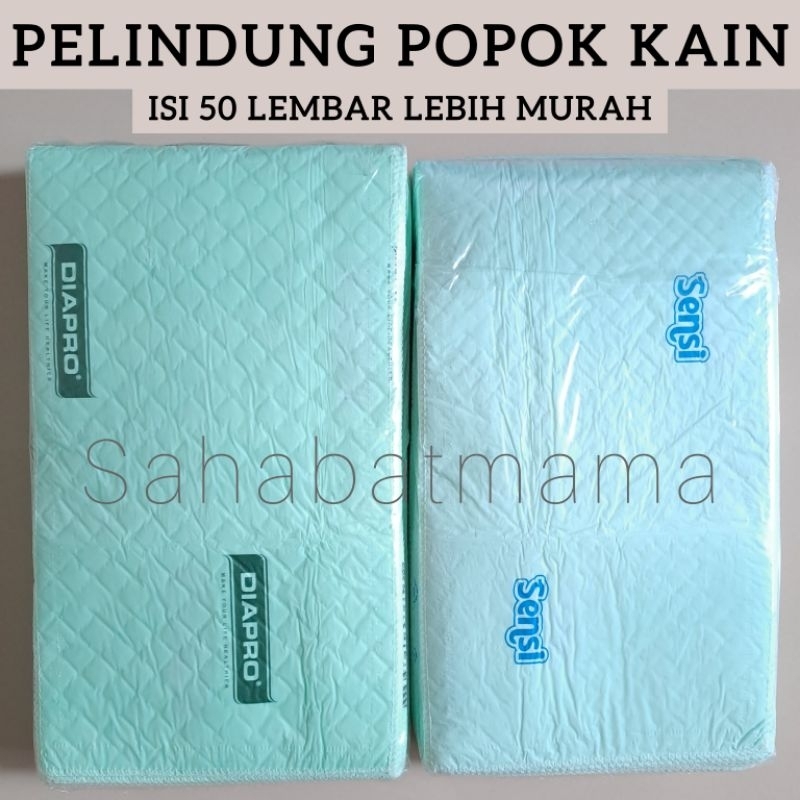 Isi 50 & 100 Sensl Dlapro Underpad Bayi Isi Insert Popok Pelindung Popok Kain Perlak Alas Ompol
