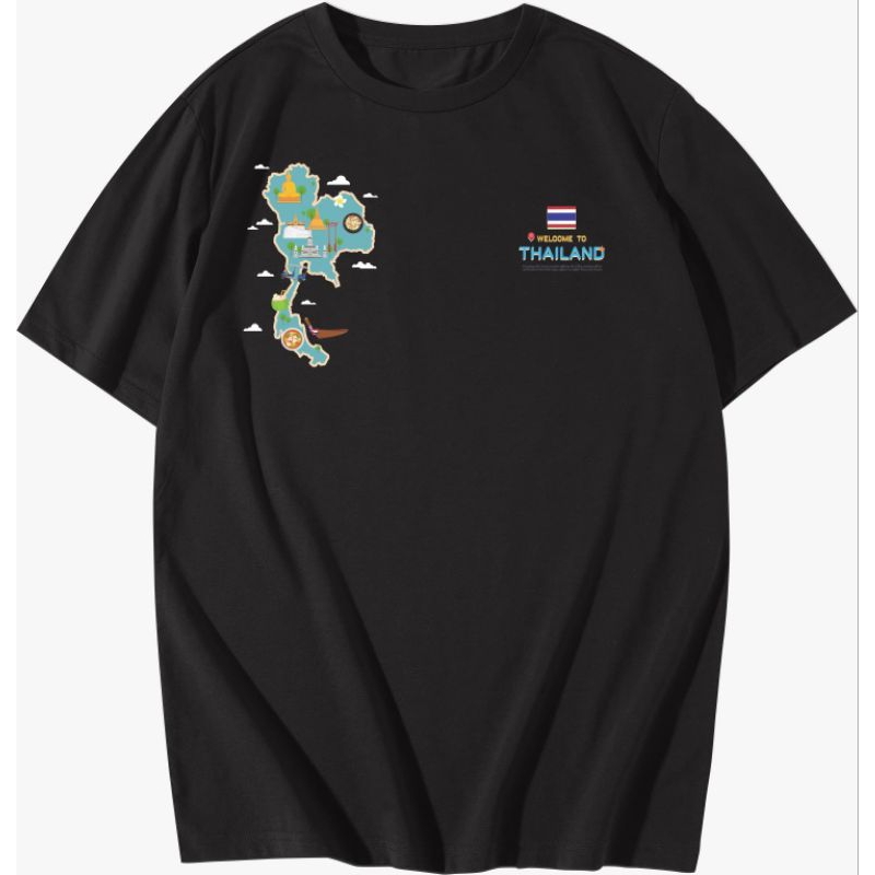 Thailand oleh-oleh kaos suvenir oleh-oleh khas Thailand banyak gambar bisa untuk pria dan wanita