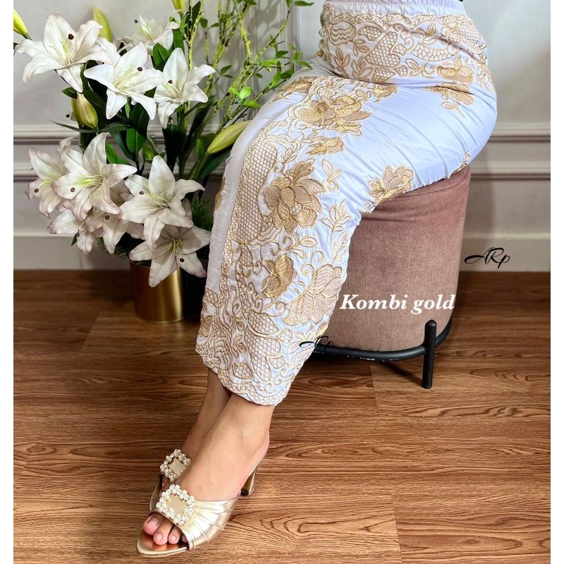 KAMEN JADI BORDIR SONGKET TUMPAL PREMIUM STRECH PRADA LOTUS// ROK BORDIR SONGKET BALI// KAMEN JADI B