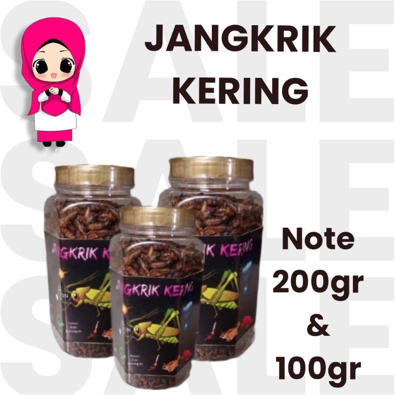 jangkrik kering NDN no berjamur 100gr