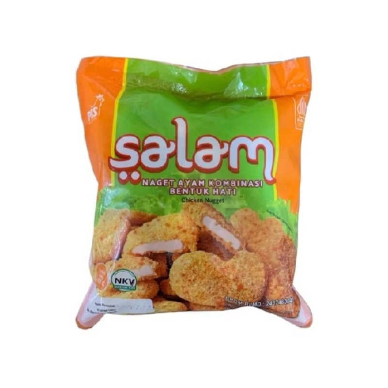 

SALAM Nugget Ayam bentuk Hati 500g