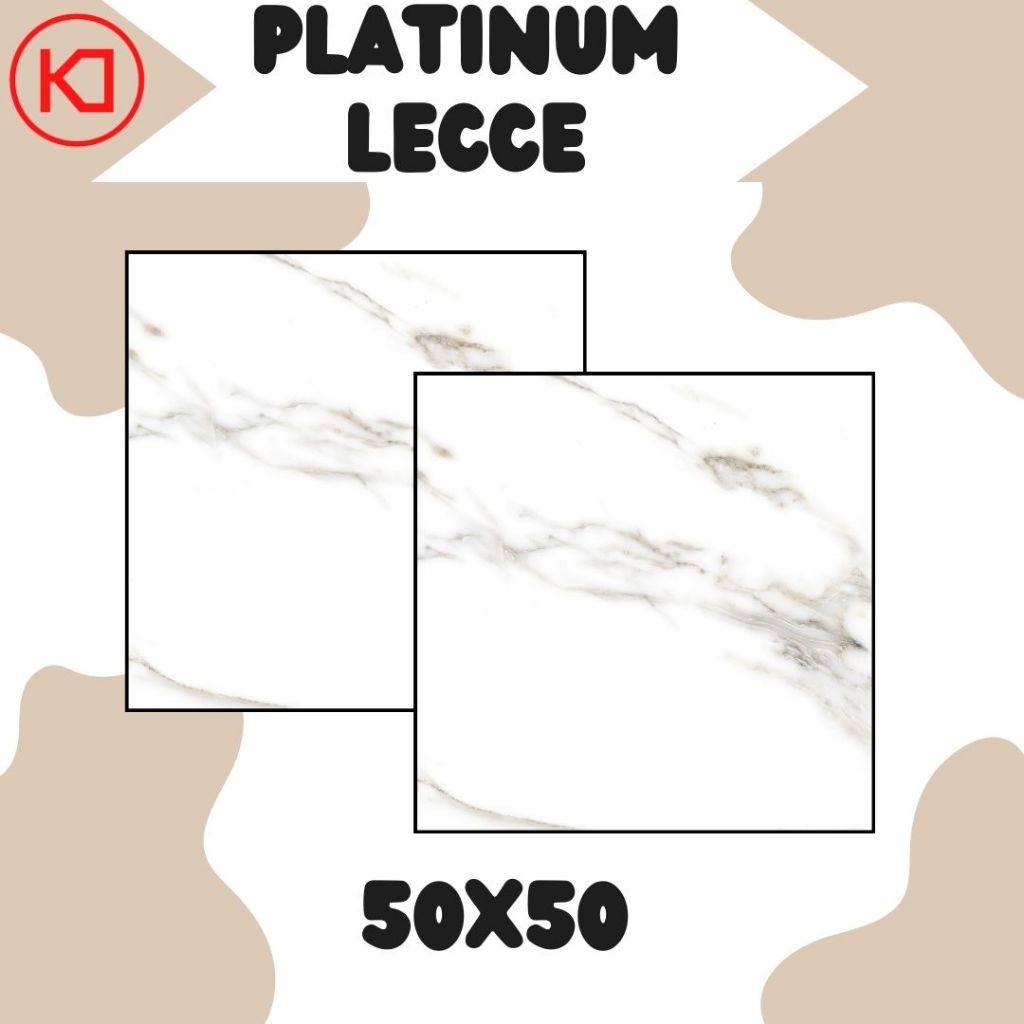 Keramik Lantai Platinum Motif Granit Lecce Grey 50x50 KW1 (KHUSUS PENGIRIMAN DALAM KOTA)