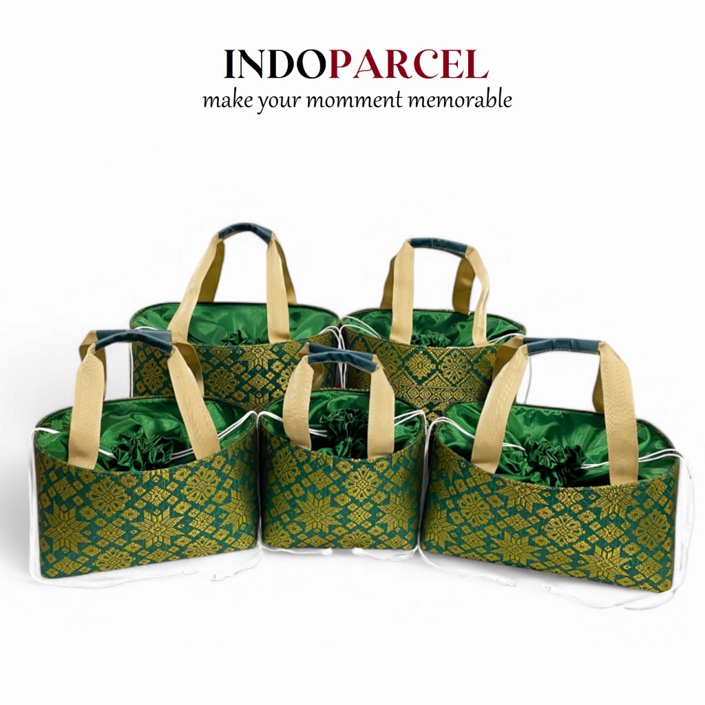 

INDOPARCEL - Tas Baki Songket Tas Keranjang Parcel Songket Palembang Tas Bingkisian Gift Bag Tas Souvenir Goodie Bag Songket Tas Hampers Viral Terbaru