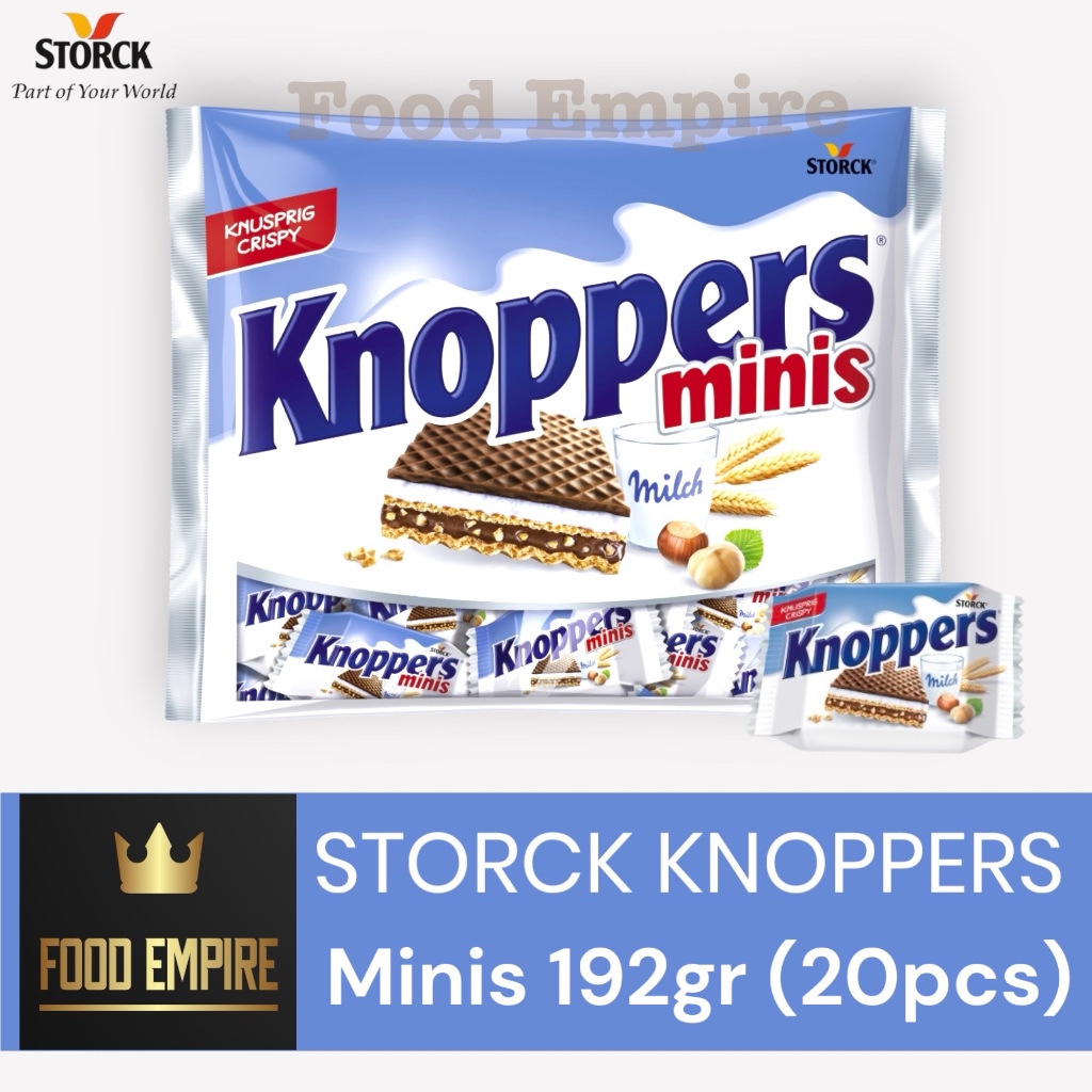 

KNOPPERS MINIS 192gr | Crispy Wafer with Milky and Hazelnut Chocolate