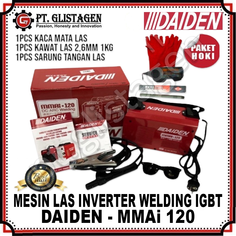 DAIDEN MMAi 120 Mesin Las Trafo Travo Las Listrik Welding MMAi-120 MMAi 120 MMAi-120 MMAi120 ORIGINA
