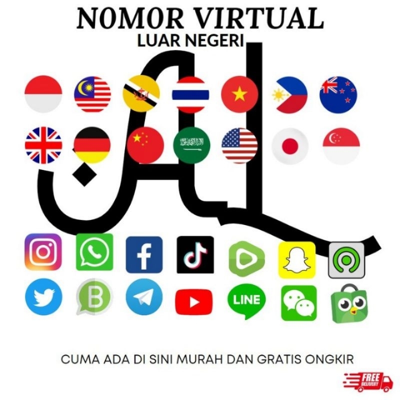 Nomor virtual luar negri